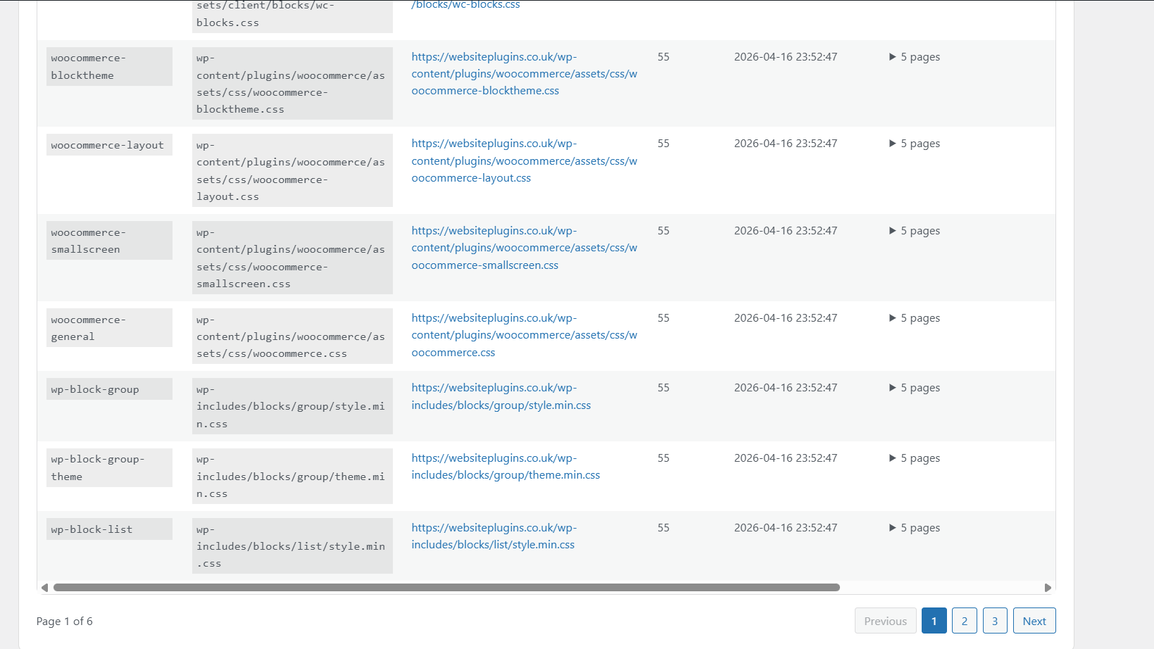 EasyWpTools Optimize Pro asset manager dashboard and plugin tabs